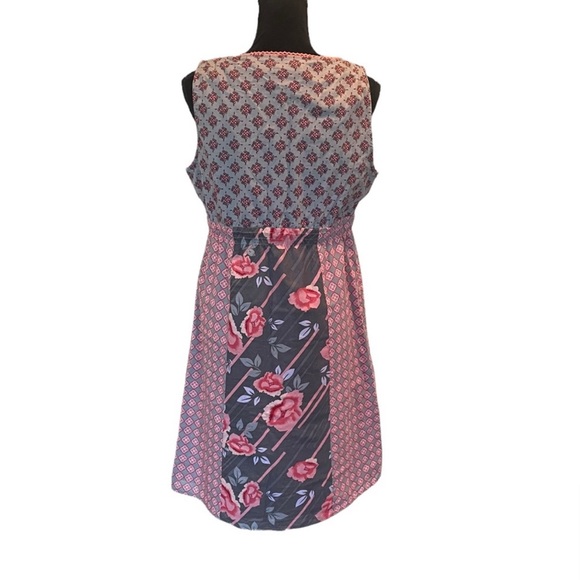 Soyaconcept patchwork sleeveless countrycore sleeveless grannycore dress size 40 - Picture 4 of 14